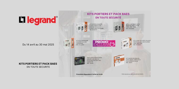 OFFRE SUR LES KITS PORTIERS ET PACK BAES