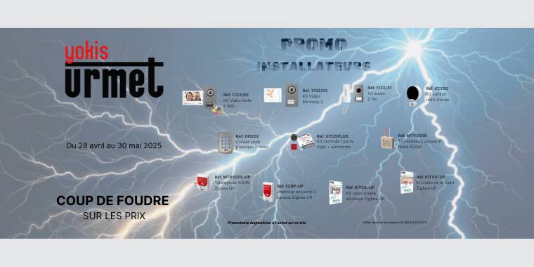 Urmet

Coup de foudre sur les prix