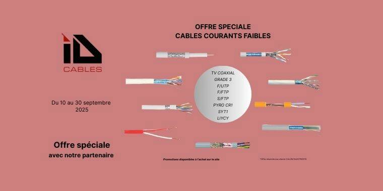 Offre spéciale

Câbles&nbsp;
