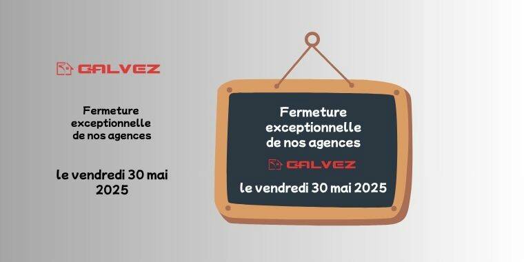 Fermeture exeptionnelle de nos agences

Le vendredi 30 mai
