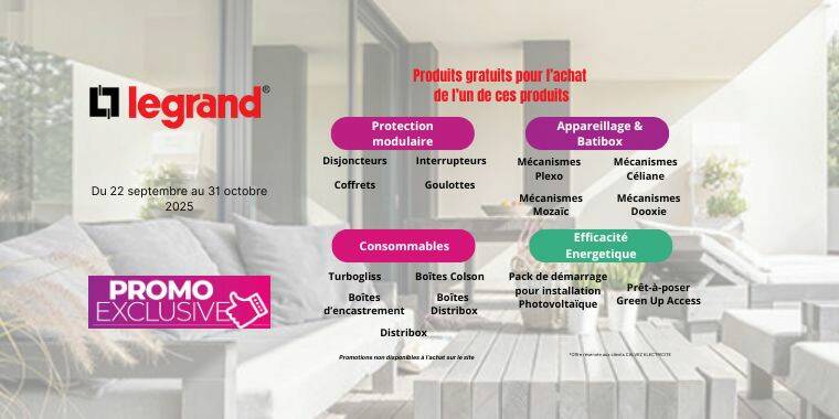 Faites le plein en Legrand !