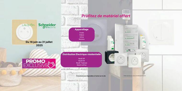 SchneiderProfitez de matériel offert
