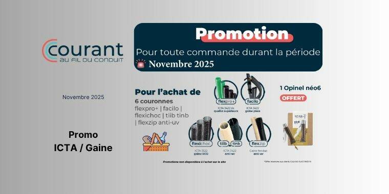 Promo avec Courant un cadeau&nbsp; vous est offert !